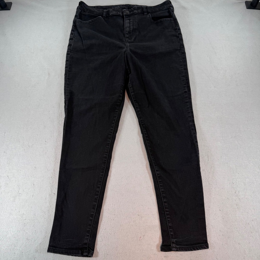 American Eagle Curvy Hi-Rise Black Jeggings Womens 16 Stretch